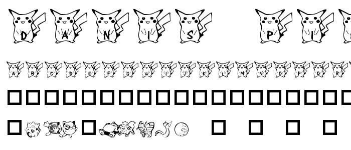 Dani_s Pikachu font