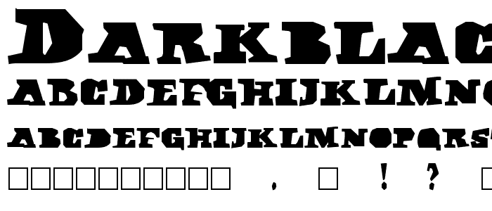 DarkBlack font