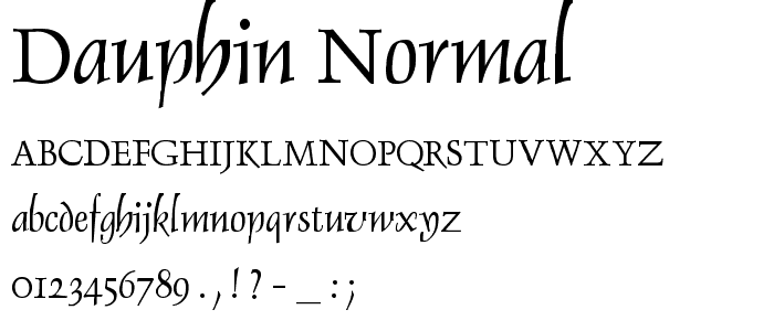 Dauphin-Normal font