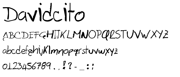 Davidcito font