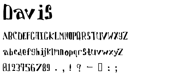 Davis font