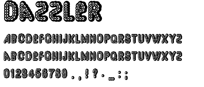 Dazzler font