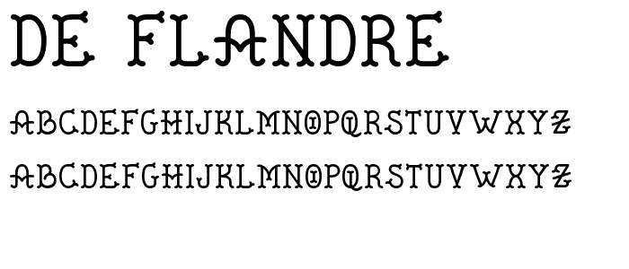 De Flandre font