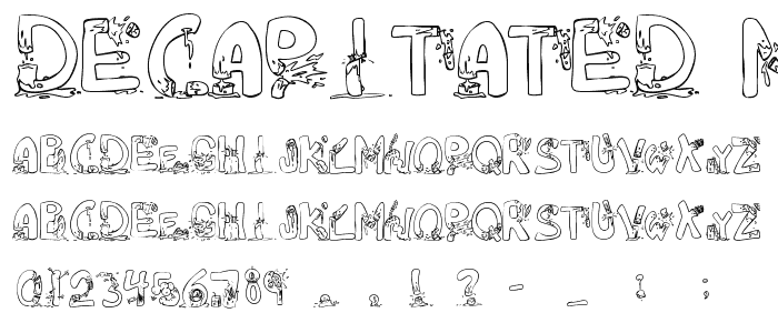 DeCAPitated Medium font