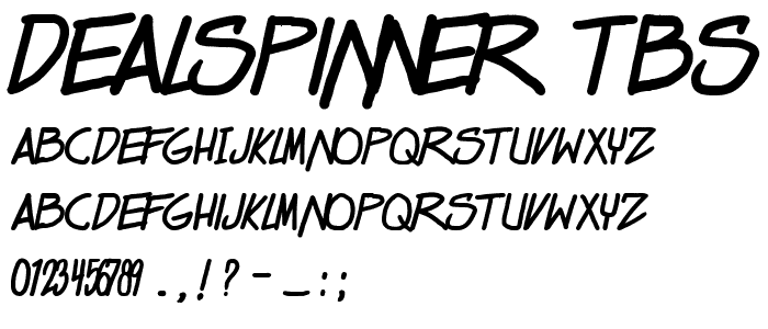 Dealspinner TBS Bold font