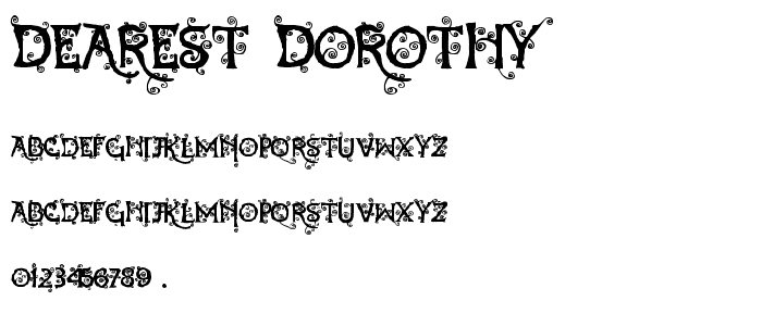 Dearest Dorothy font