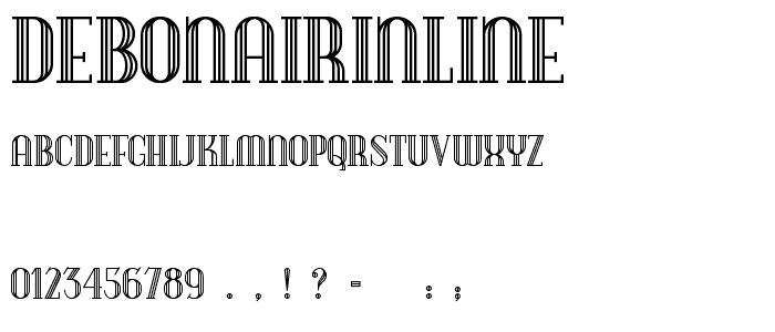 DebonairInline font