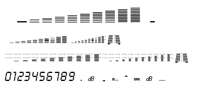 Decibel Dingbats font