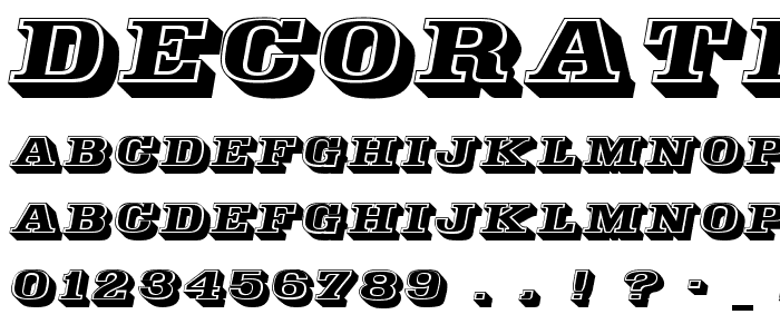 Decorated035 BT font