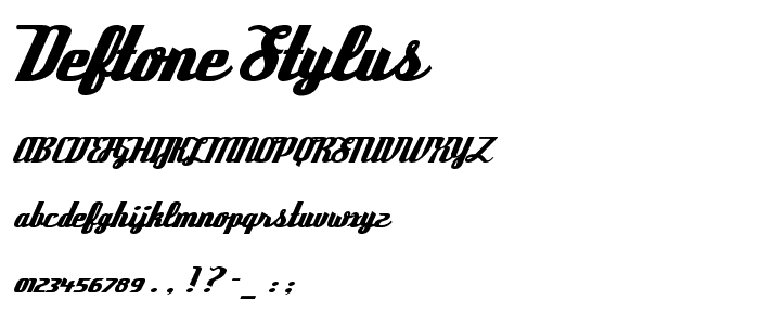 Deftone Stylus font