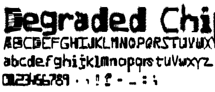 Degraded Chip Creep font