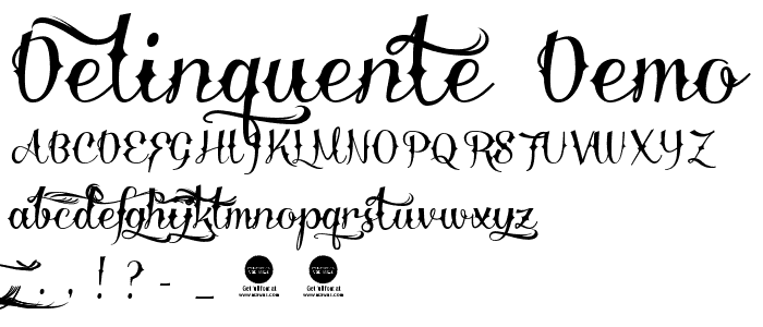 Delinquente Demo font