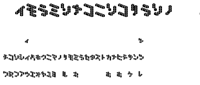 DemonCubicBlock NKP Tile font