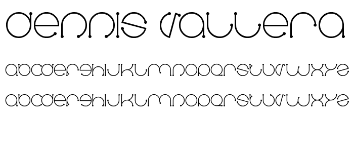 Dennis Vallera font