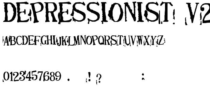 Depressionist v2.0 font