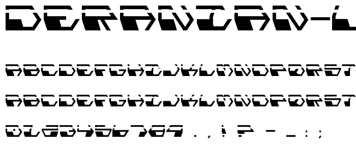 Deranian Laser font