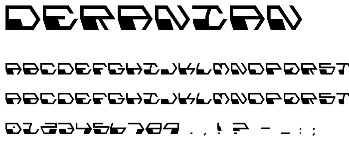 Deranian font