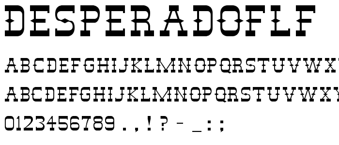 DesperadoFLF font