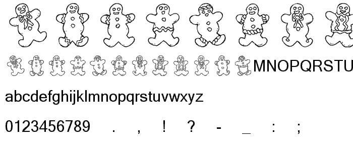 Destiny_s Gingerbread Dings font