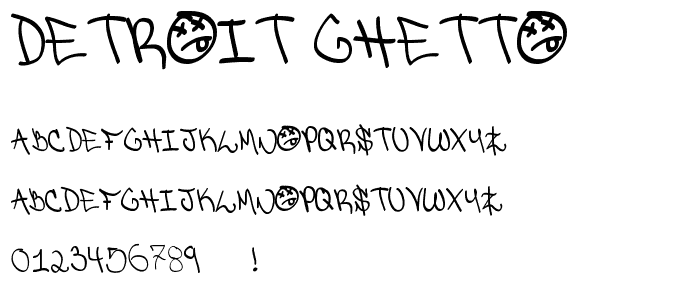 Detroit Ghetto font