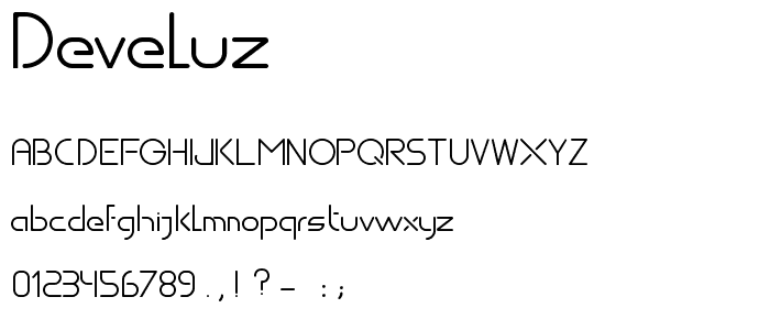 Develuz font