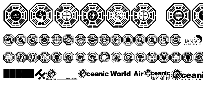 Dharma Initiative Logos font