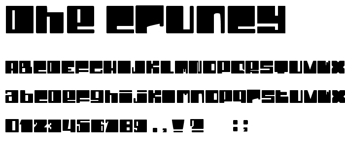 Dhe Cruncy font