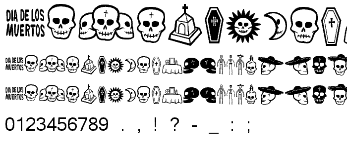 Dia De Los Muertos BV font