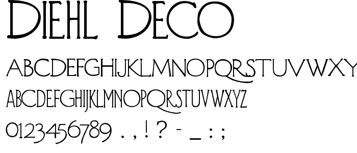 Diehl Deco font