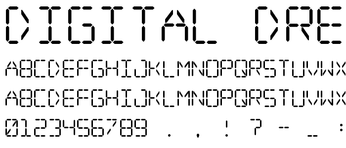 Digital dream font