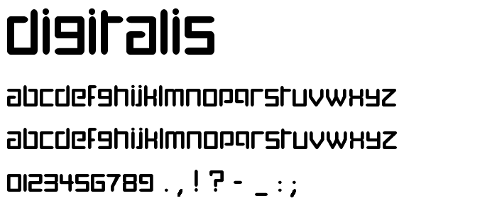 Digitalis font