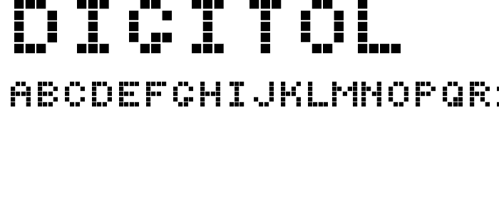 Digitol font