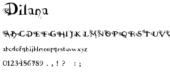 Dilana font