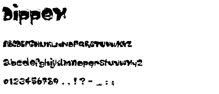 Dippex font