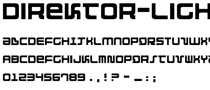 Direktor Light font