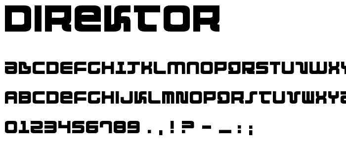 Direktor font