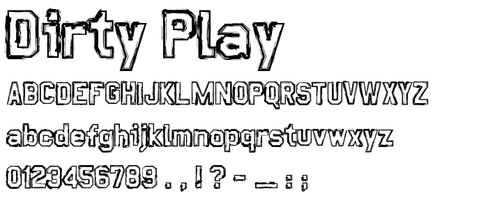 Dirty Play font