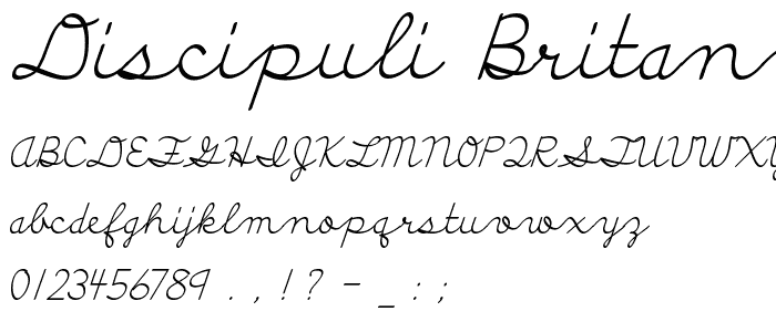 Discipuli Britannica font