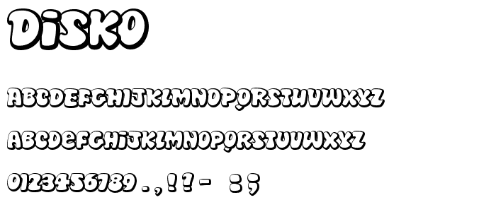 Disko font