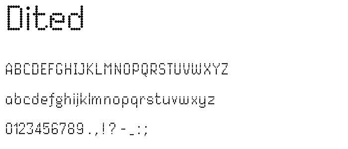 Dited font