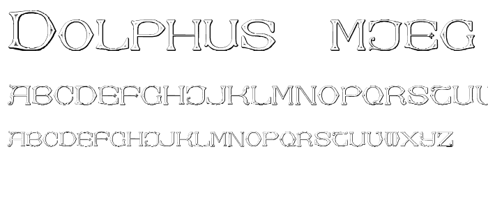 Dolphus-Mieg Alphabet Two font