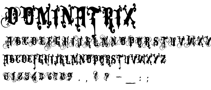 Dominatrix font