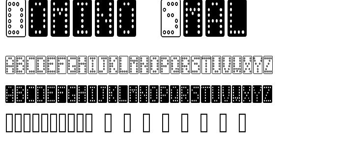 Domino smal font