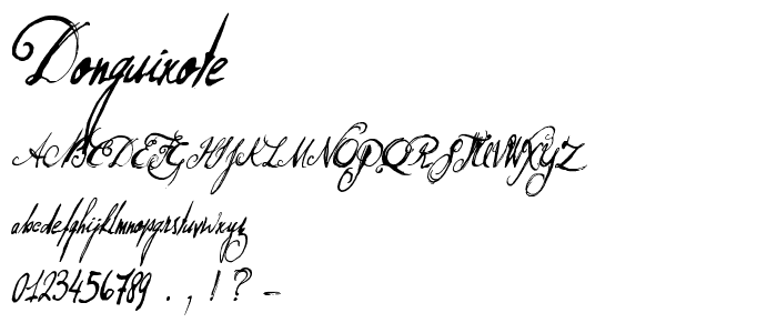 DonQuixote font