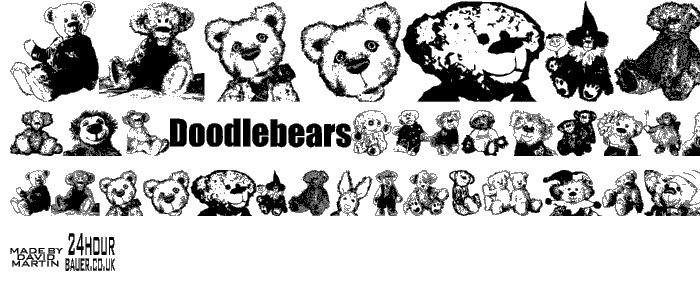 Doodlebears font