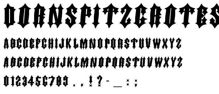 DornspitzGrotesk font