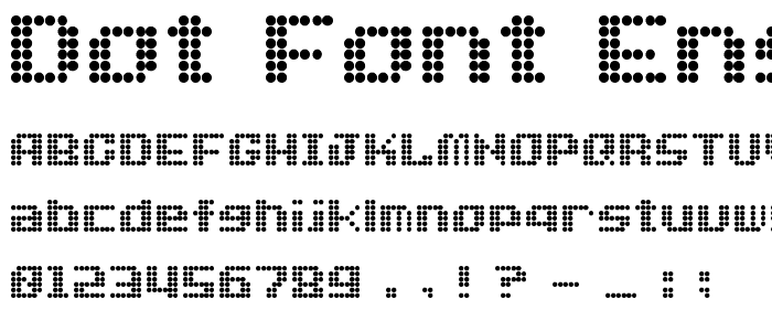 Dot Font Eng font