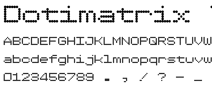 Dotimatrix 7 font