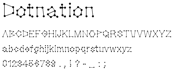 Dotnation font