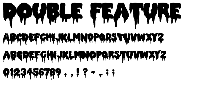 Double Feature font